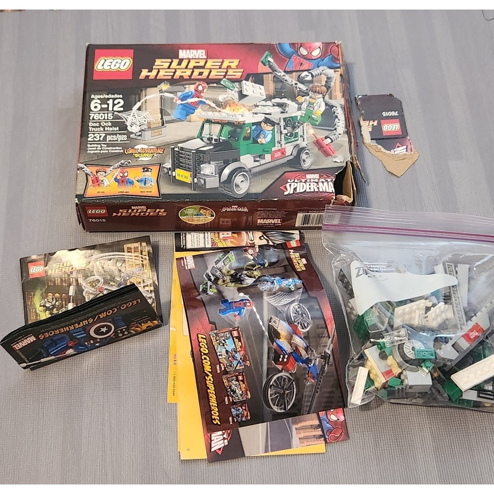 LEGO 76015 Doc Ock Truck Heist Marvel Heroes Ultimate Spider-Man INCOMPLETE